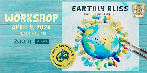 Imagen principal de Earthly Bliss: Happy Planet Painting Workshop with Young Art Studio & IAMA