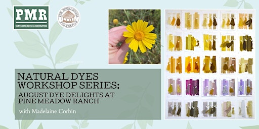 Natural Dyes Workshop Series: August Dye Delights at Pine Meadow Ranch primary image