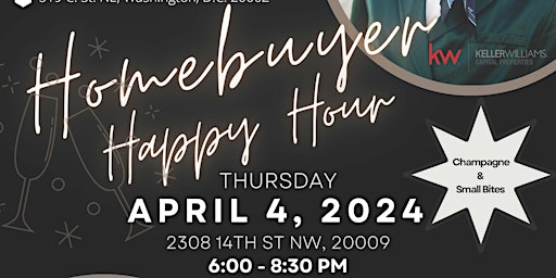 DC Homebuyer Happy Hour with Yusuf Brown (Keller Williams Realtor) primary image