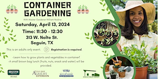 Hauptbild für Container Gardening for Beginners