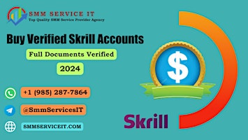 Imagem principal do evento Best Place To Buy Verified Skrill Accounts (New And Old)