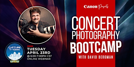 Imagen principal de Canon Presents - Concert Photography Bootcamp