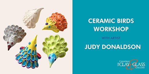 Imagem principal do evento Ceramic Birds Workshop with Judy Donaldson