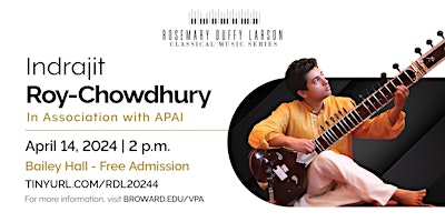 Indrajit Roy-Chowdhury (co-sponsored by APAI) primary image