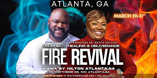 Primaire afbeelding van PROPHECY, HEALING & DELIVERANCE FIRE REVIVAL ATLANTA, GEORGIA USA