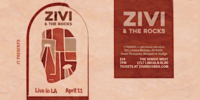 Imagem principal do evento Zivi and the Rocks // Live in LA