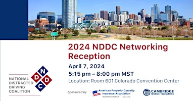 Imagen principal de National Distracted Driving Coalition Networking Reception Denver 2024