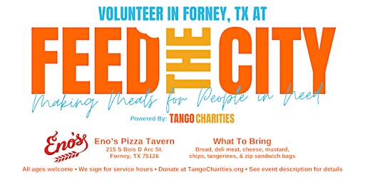 Feed The City Forney: Making Meals for People In Need primary image