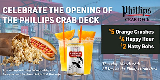 Imagem principal do evento Celebrate the Opening of the Phillips Crab Deck