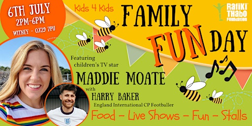 Immagine principale di Family Fun Day featuring Maddie Moate 