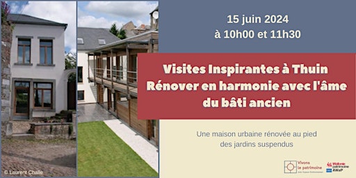 Hauptbild für Visites Inspirantes à Thuin - Rénover en harmonie avec l'âme du bâti ancien