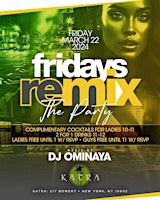 Primaire afbeelding van REMIX  Fridays at Katra Lounge Late Night