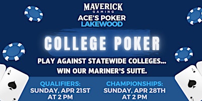 Imagen principal de College Rival Poker Tournament - Ace's Poker Lakewood