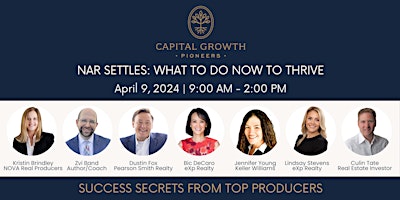 Hauptbild für Success Secrets from Top Producers by Capital Growth Pioneers