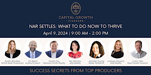 Immagine principale di Success Secrets from Top Producers by Capital Growth Pioneers 