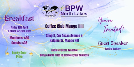 BPW North Lakes April Breakfast Event