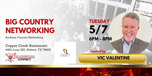 Imagem principal do evento Free Big Country Networking Event powered by Rockstar Connect (May)