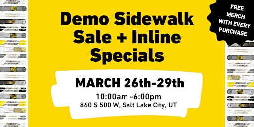 Imagen principal de WNDR Alpine Demo Sidewalk Sale + Inline Specials
