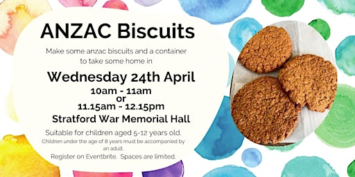 Anzac Biscuits (5-12 year olds) primary image