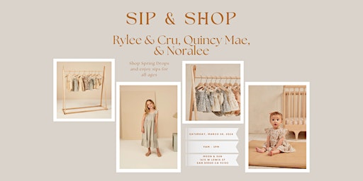 Imagem principal do evento Spring Pop Up Shop with Rylee & Cru, Quincy Mae & Noralee