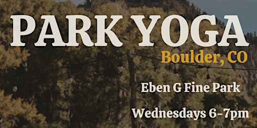 Imagem principal do evento Park Yoga at Eben G Fine Park