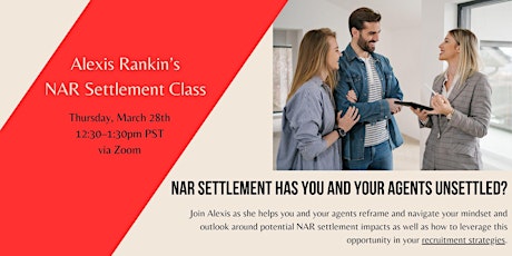 Alexis's Class: NAR Settlement