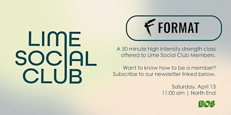 BOSTON: Format x Lime Social Club
