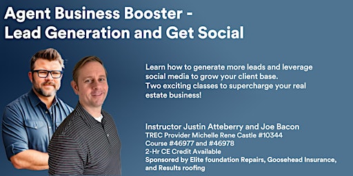 Agent Business Booster Lead Generation & Agent Business Booster Get Social primary image