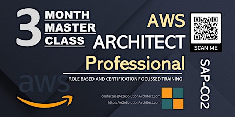 AWS Architect Professional Masterclass 3 Months primary image