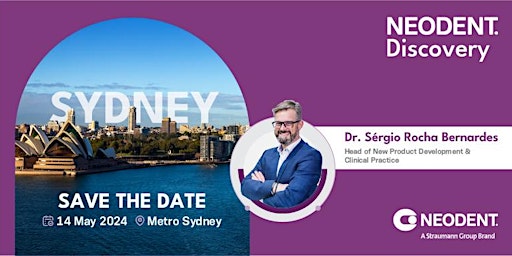 Imagen principal de Neodent Discovery Sydney - presented by Dr. Sérgio Rocha Bernardes