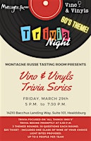 Image principale de Vino & Vinyls Trivia Night: All Things 60's