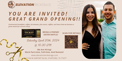Imagem principal de Great Grand Opening! YOU ARE INVITED! Learn, Network, And Have Fun!