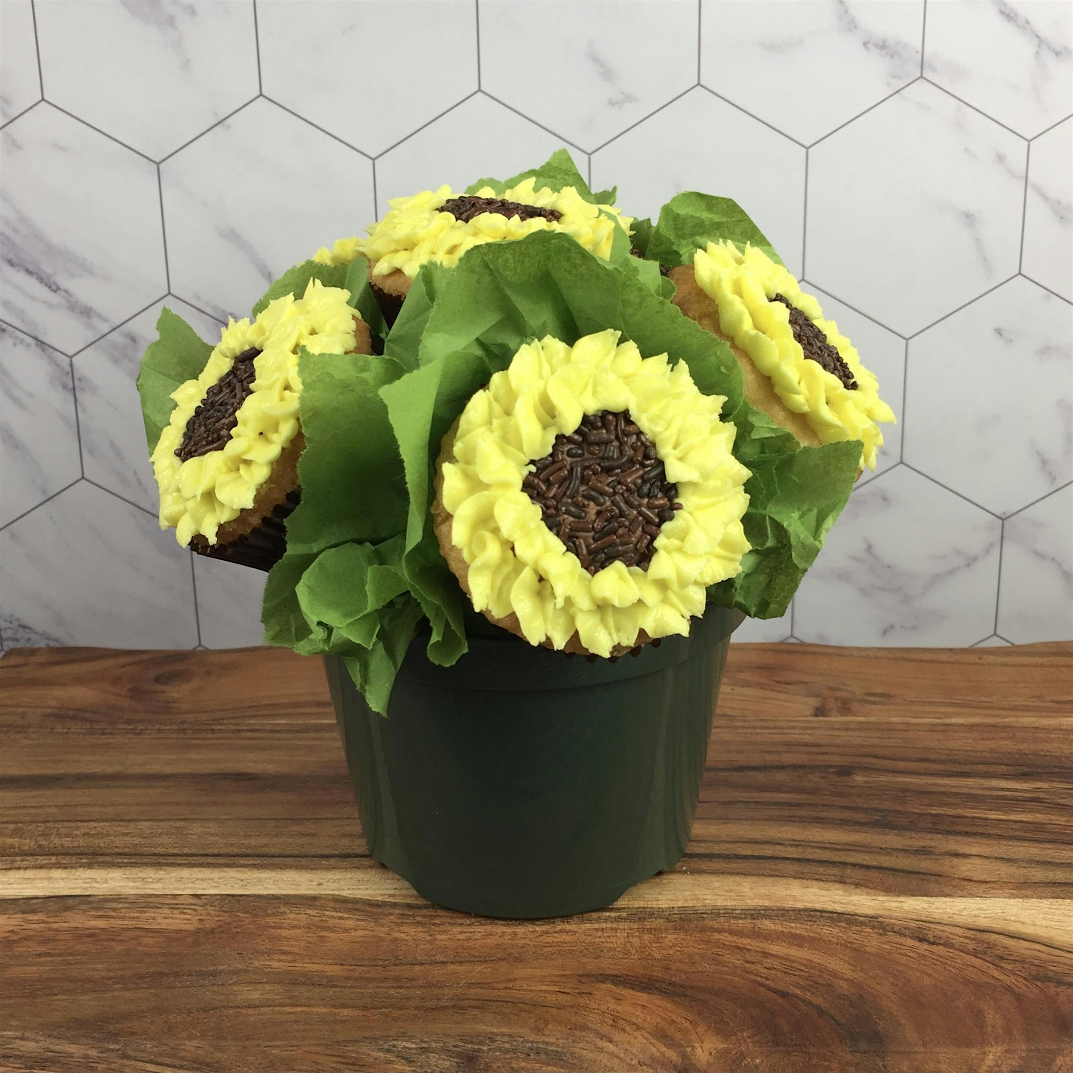 Sunflower Bouquet Cupcake Decorating class