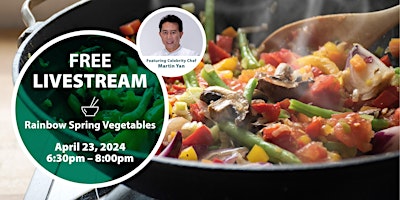Imagen principal de Cupertino Induction (Electric) Cooking Livestream with Chef Martin Yan