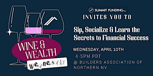 Hauptbild für Wine & Wealth Wednesday: Real Estate Investor Panel