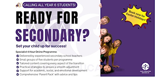 Starting 9th April - Secondary School Transition Programme primary image