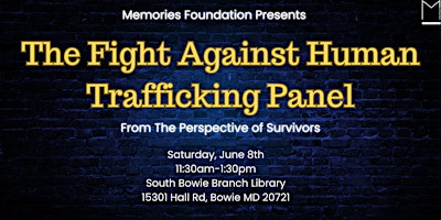 Imagem principal do evento The Fight Against Human Trafficking Panel