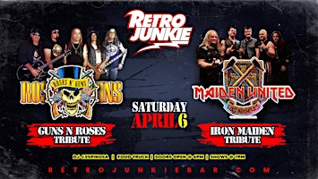 Imagem principal do evento ROSES N' GUNS (Guns N' Roses Tribute) + MAIDEN UNITED (Iron Maiden Tribute)