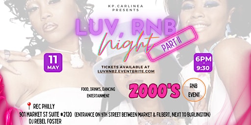 Luv, RNB pt. II |a 2000's RnB event primary image