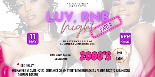 Luv, RNB pt. II |a 2000's RnB event  primärbild