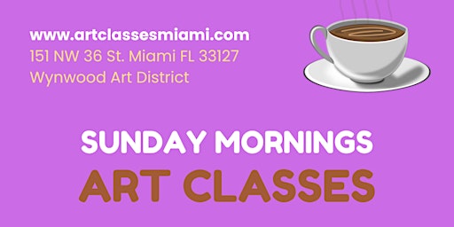 Image principale de Relaxing Painting Class for adults in Wynwood 4/21