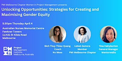 WIPM: Strategies for Creating and Maximising Gender Equity primary image