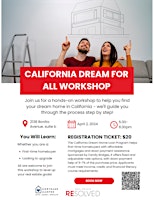 Imagem principal do evento Finding your California Dream Home Workshop