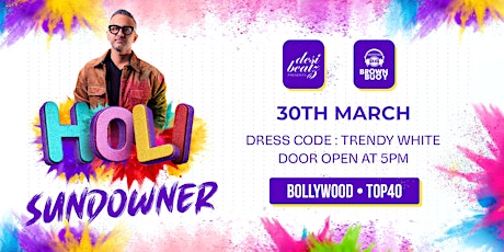 HOLI SUNDOWNER (Rooftop Bollywood Party) primary image