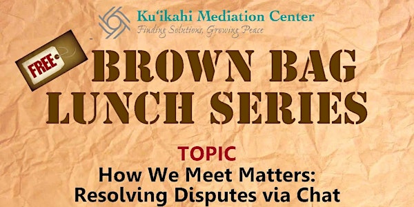 Free Brown Bag Talk