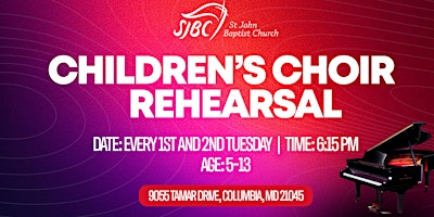 Imagem principal do evento Children's Choir Rehearsal