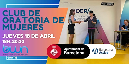 Barcelona Activa's Women's Speaking Club- en Español! primary image