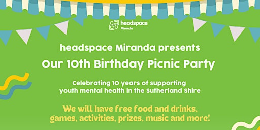 Primaire afbeelding van headspace Miranda 10th Birthday