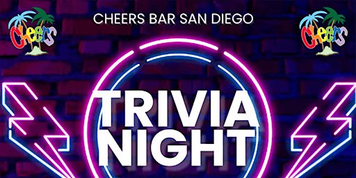Primaire afbeelding van Cheers Bar San Diego Trivia Night hosted by Estevan Ramirez
