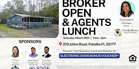 BROKER OPEN & AGENT LUNCH